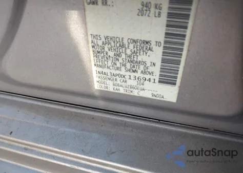 2013 Nissan Altima 2.5 Sv from USA, damaged, VIN 1N4AL3AP0DC136941